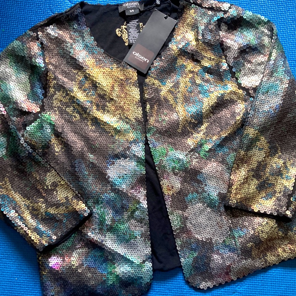 Ladies sequin jacket.